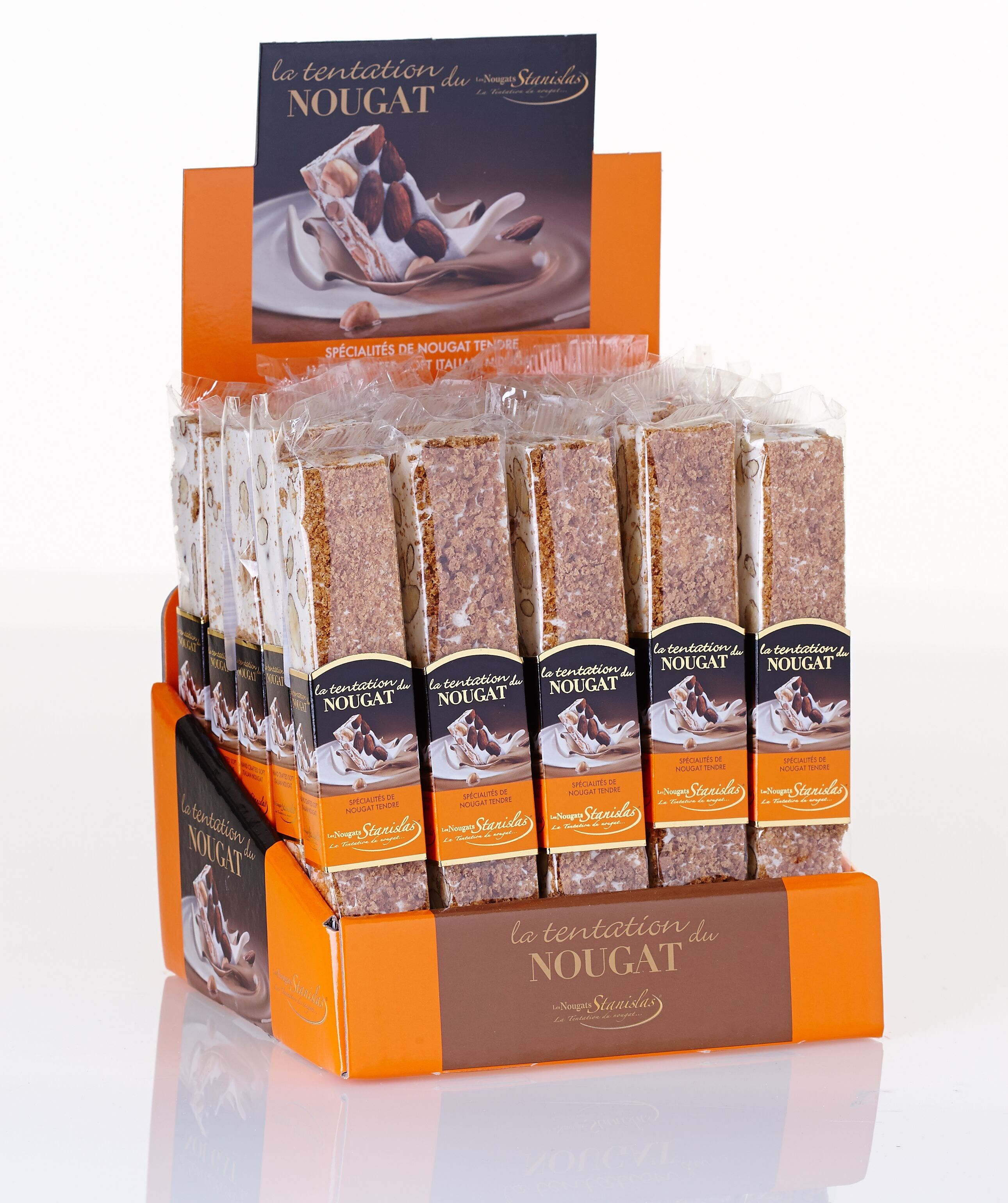 Barrette di Torrone Macarons - Espositore (25 x 100g)