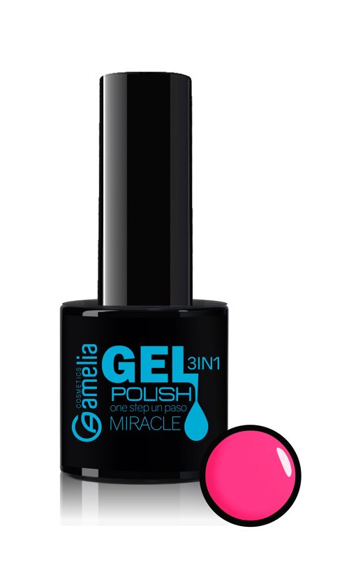 Esmalte gel de uñas 3 en 1 8 ml Neon Pink