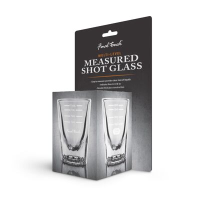 Bicchiere da shot misurato multilivello Final Touch 1,5 oz