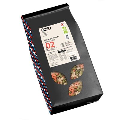 Trio of vegetable pasta - Curvi Rigati with summer flavors (5kg bag)