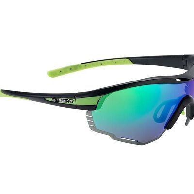 14562 Novena Re+ sports glasses black matt/green