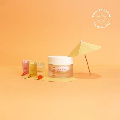 Mi crema facial natural - Combo verano