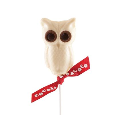 Sucette Hibou au Chocolat Blanc – 26g