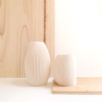 Dekorative Vase Lina-Weiß