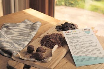 Kit de fabrication de truffes au chocolat noir - 400g 4