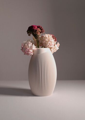 Vase Décoratif Lina L-Blanc 3