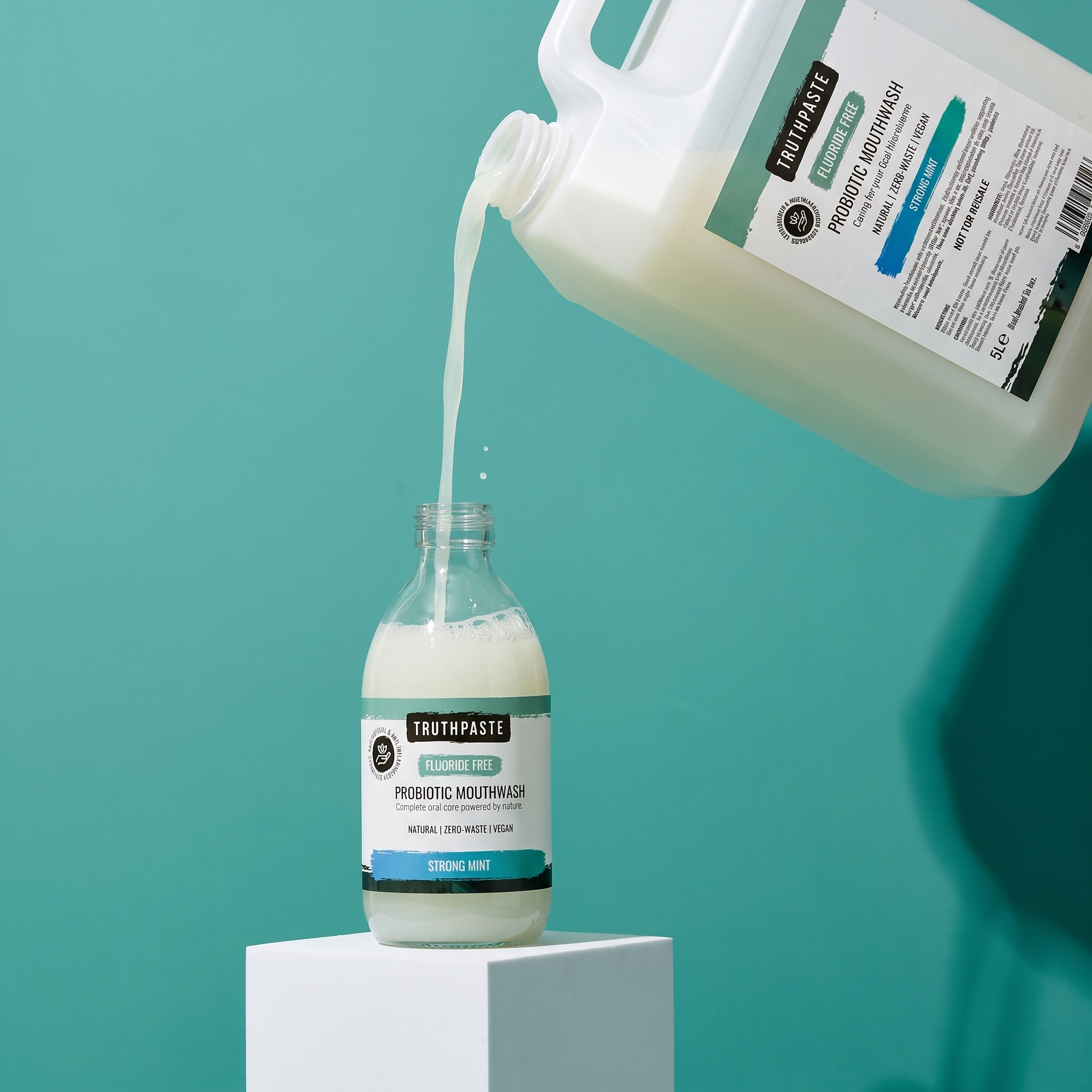 5L REFILL: Strong Mint Probiotic Mouthwash (fluoride free)