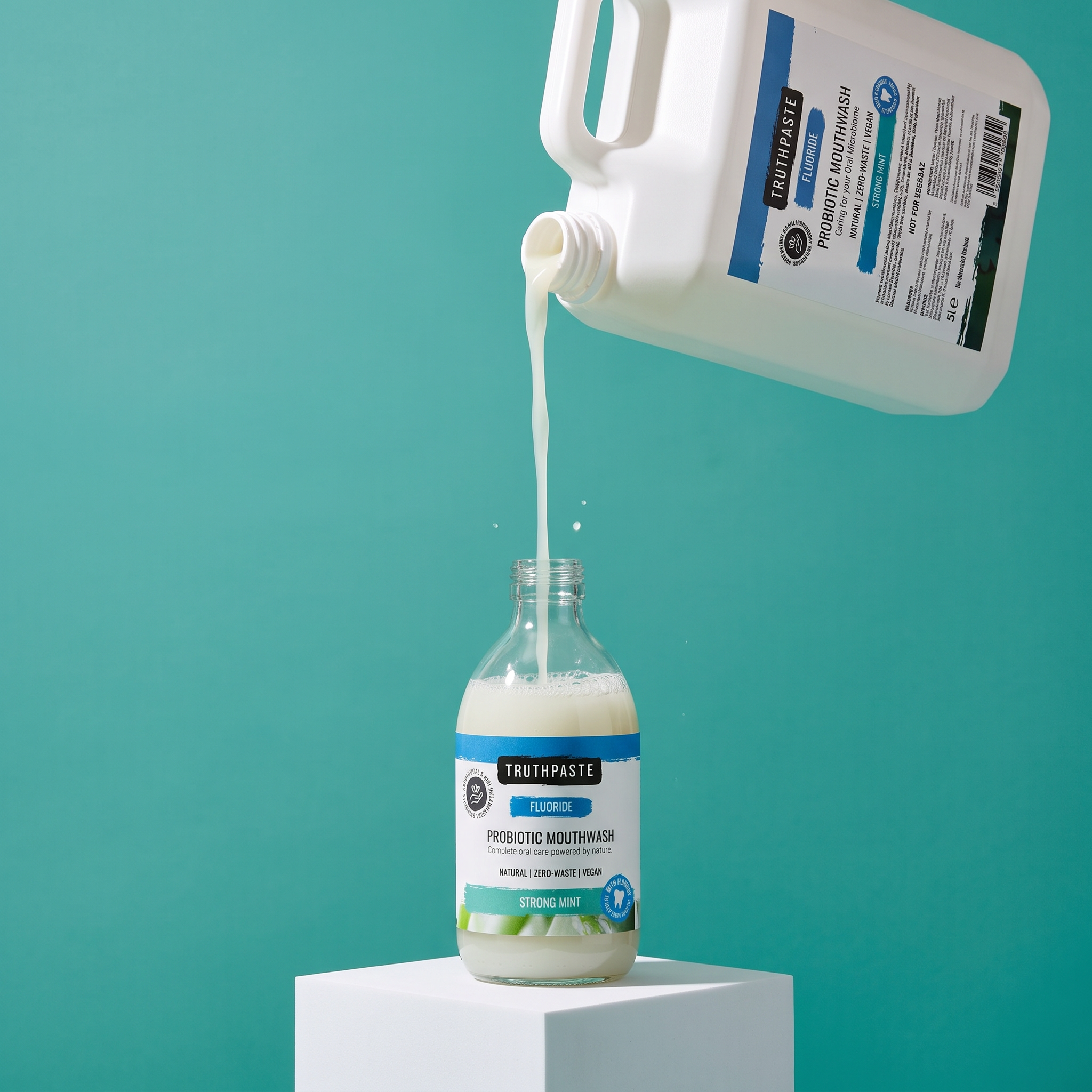 5L REFILL: Strong Mint Probiotic Mouthwash (with fluoride)