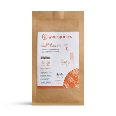 Mineral-Zahntabletten Nachfüllpackung – Orange