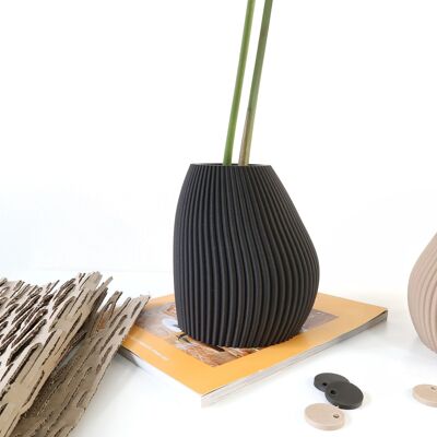 Dekorative Vase Lois - Kohle