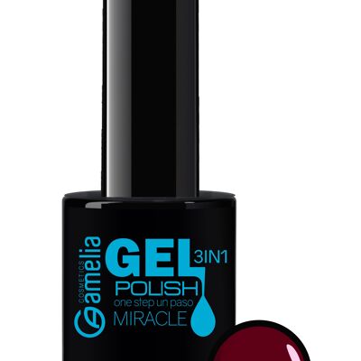 Nail gel polish 3 in 1 8 ml Bella red