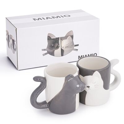 Chats qui s'embrassent Set 2 x 350 ml