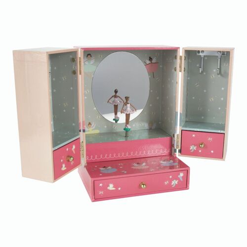 43P6385 Musical jewelry box wardrobe with drawer -  Enchanted