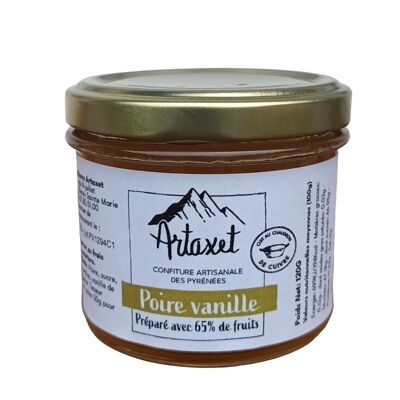 Confiture EXTRA de poire à la vanille 120G - 65%de fruits