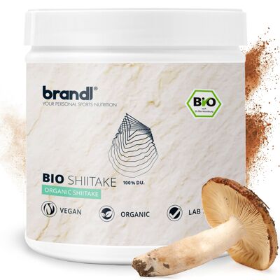 Brandl® Capsules de Champignon Shiitake Biologique à dosage élevé | Premium testé en laboratoire externe | Chambre aux champignons shiitake