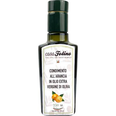 Condimento a base di Olio Extra Vergine di Oliva aromatizzato all'Arancia 0,25 lt