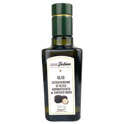 Condimento a base di Olio Extra Vergine di Oliva aromatizzato al Tartufo Nero 0,25 lt