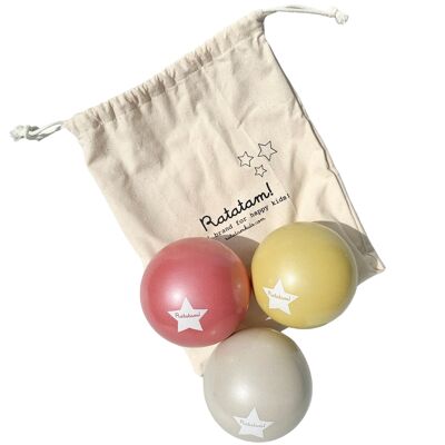 Set di 3 palloncini vintage semplici realizzati in Francia