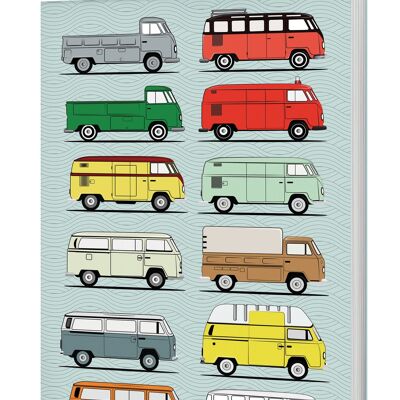 Camper Van Softback Notebook (A5 Lined 120 Pages)