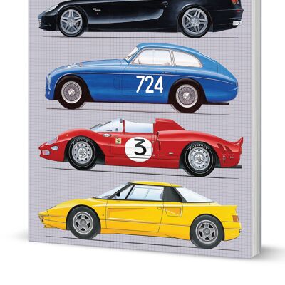Cuaderno de tapa blanda Ferrari (A5 rayado 120 páginas)