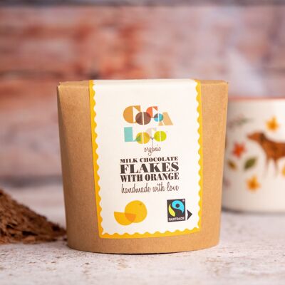 Milk Chocolate & Orange Drinking Flakes – 200g