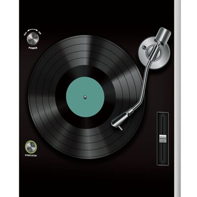 Turntable Deck Softcover-Notizbuch (A5 liniert, 120 Seiten)