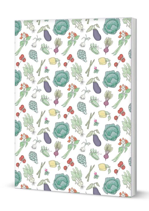 Vegetables Softback Notebook (A5 Lined 120 Pages)