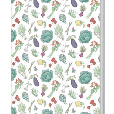 Vegetables Softback Notebook (A5 Lined 120 Pages)