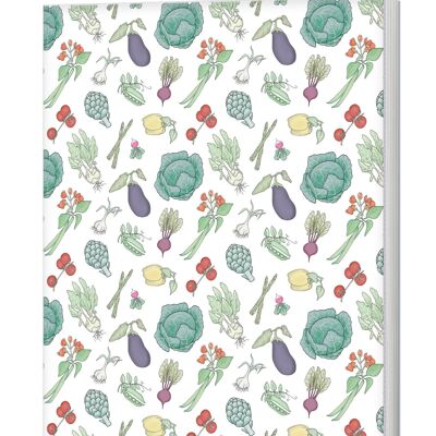 Vegetables Softback Notebook (A5 Lined 120 Pages)