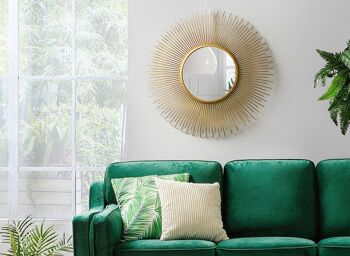 Miroir de décoration en forme de soleil 76cm 1