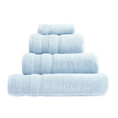 Luxuriöse Zero Twist Handtücher aus ägyptischer Baumwolle – Babyblau