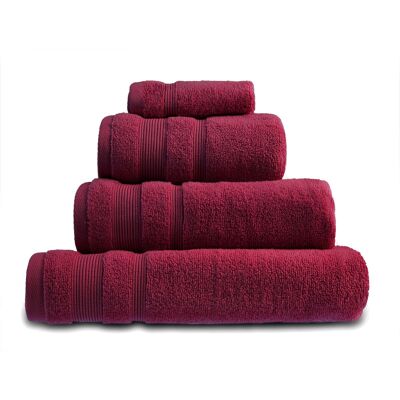Luxury Zero Twist Egyptian Cotton Towels - Beetroot