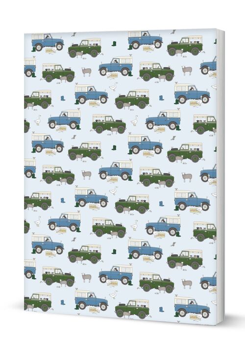 Land Rover & Wellies Softback Notebook (A5 Lined 120 Pages)