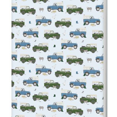 Land Rover & Wellies Softback Notebook (A5 Lined 120 Pages)