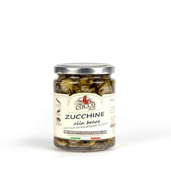 Courgettes grillées à l'huile d'olive extra vierge, de haute qualité 1
