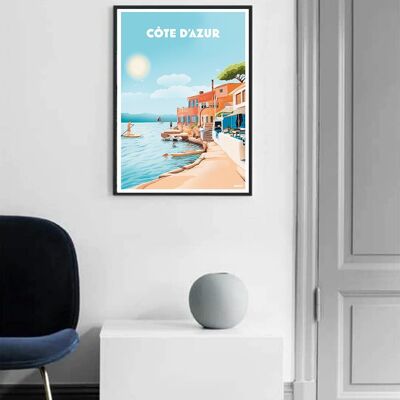 Französisches Riviera-Plakat