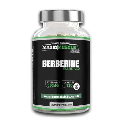 Berberine HCL 97% Plus Blend 550mg 120 Vegan Capsules