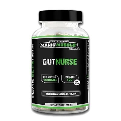 Manic Muscle Labs GUTNURSE Matrice di enzimi digestivi 120 capsule vegane