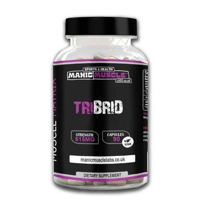 Manic Muscle Labs TRIBRID Matriz muscular de triple acción 515 mg 90 cápsulas