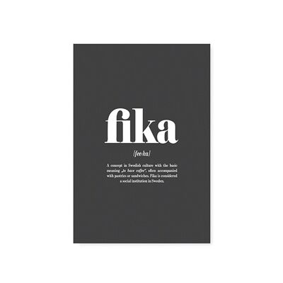 POSTKARTE "FIKA", Stück