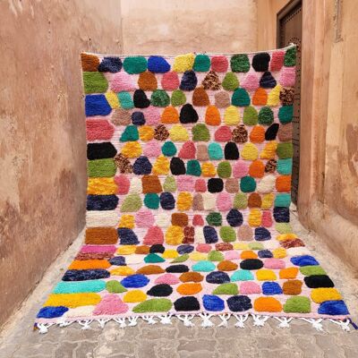 Esclusivo tappeto colorato Beni Ouarain 300/203
