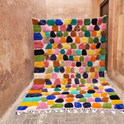 Esclusivo tappeto colorato Beni Ouarain 300/203