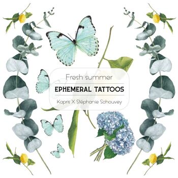 Set de 50 tatuajes temporales - Nueva colección 2023 - Tattoos éphémères 6
