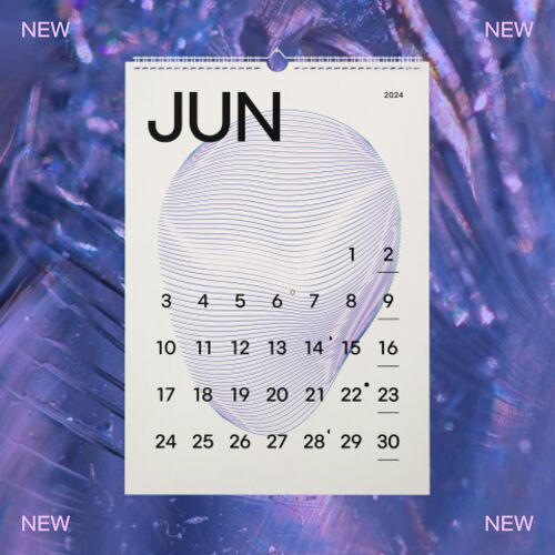 Calendario 2024 | A3 | Blobcal | Premium aesthetic