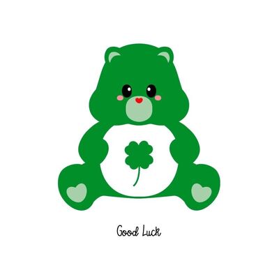 Postkarte Care Bear Care Bear Viel Glück