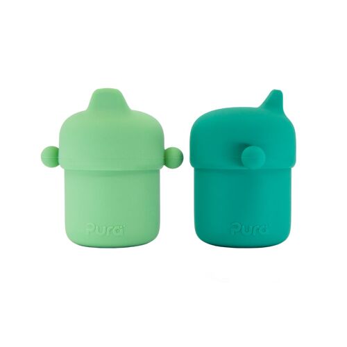 MY-MY™ SIPPY CUP (3 KK+) 2 CUPS / MINT&MOSS