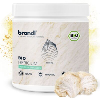 brandl® Bio Lion's Mane (Hericium Erinaceus) | Premium capsules externally laboratory tested | medicinal mushroom