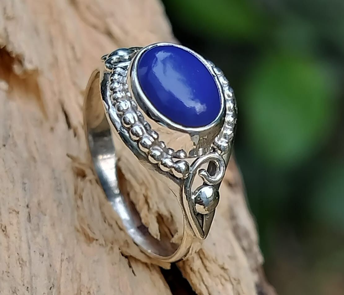 Sterling silver rings on sale with semi precious stones