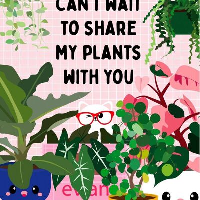 Postcard plants living together