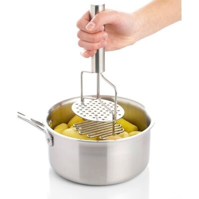 Manual masher double action stainless steel 24 cm Mathon